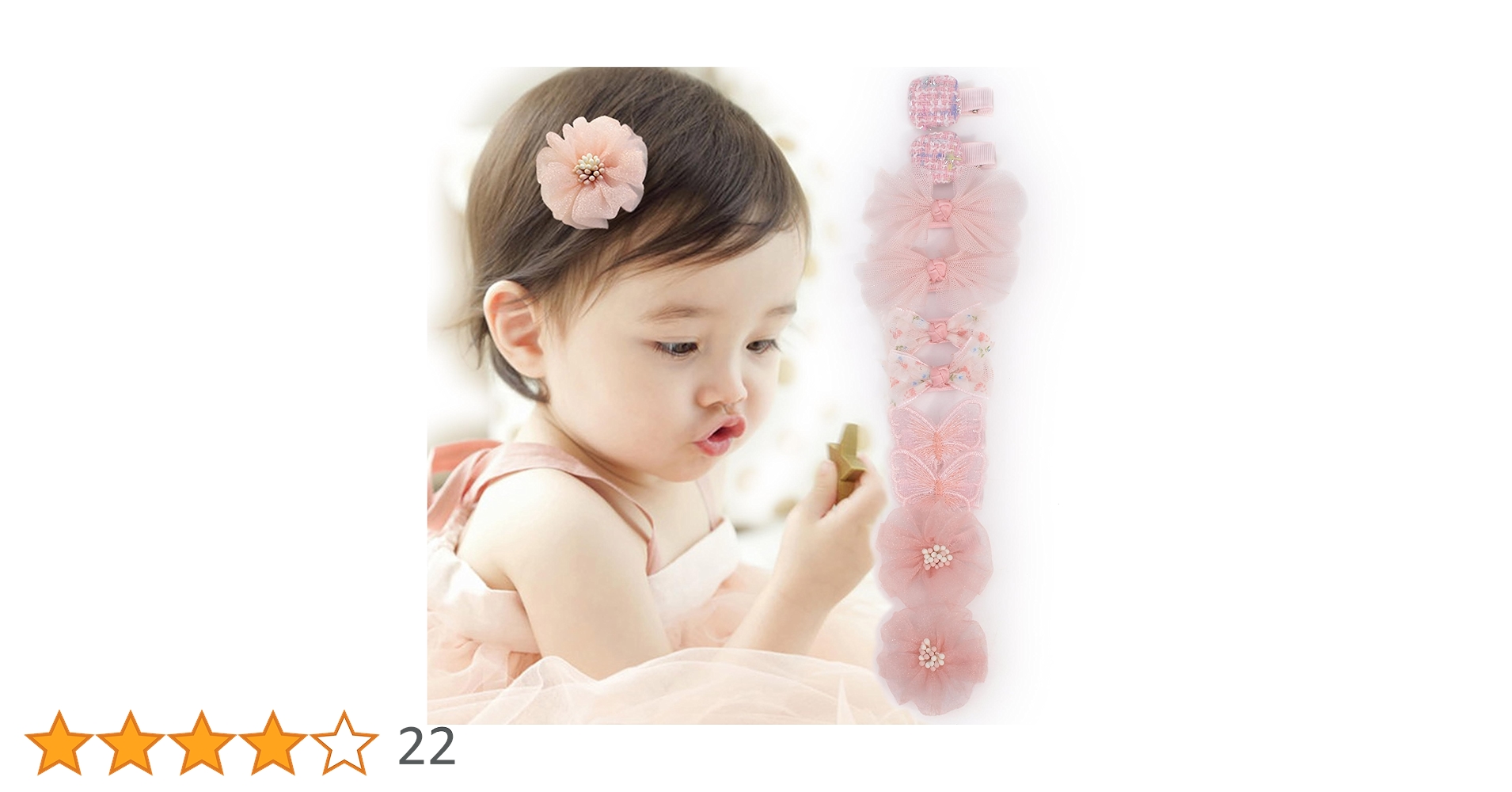 Amazon.co.jp: BIANHUAN ベビー ヘアクリップ 10本セット